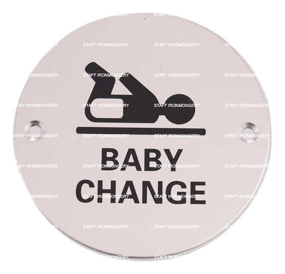 Bary Baby Change Sign Aluminium