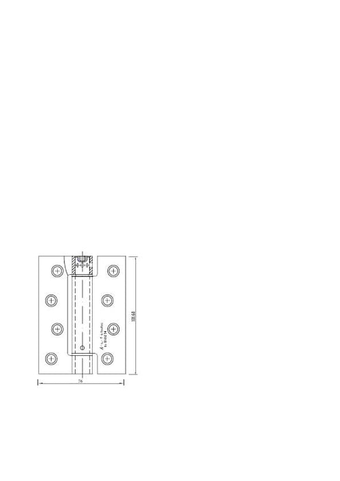 Dale Hardware Single Action Spring Hinges 102 X 76 X 2.5mm