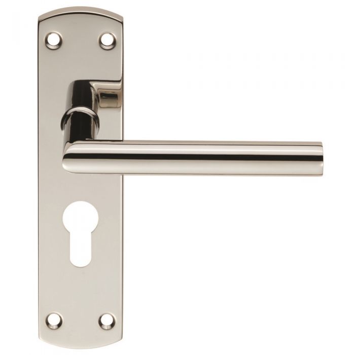 Eurospec CSLP1162B MITRED Lever on Latch Backplate
