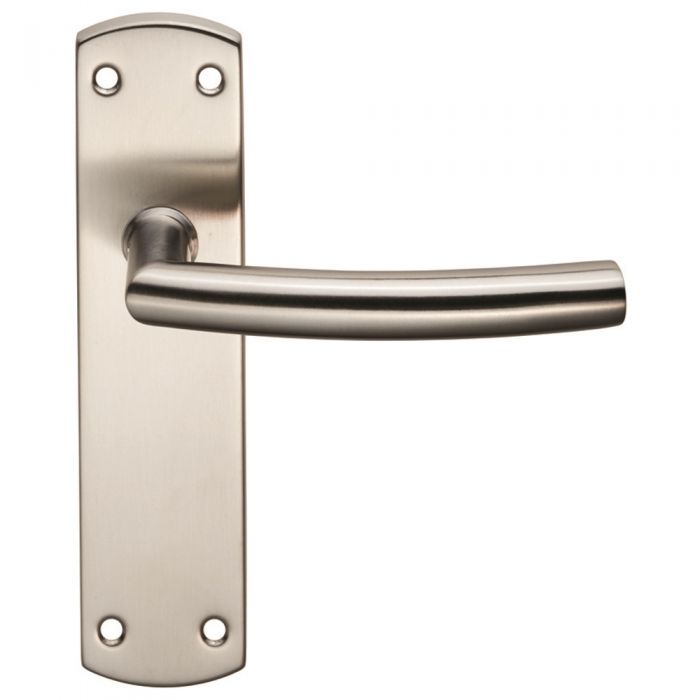 Eurospec CSLP1167T ARCHED Lever on Bathroom Backplate