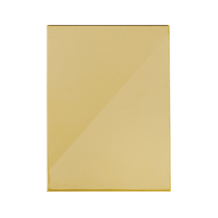 Bary - Flat Plate - Blank- Adhesive - Polished Brass