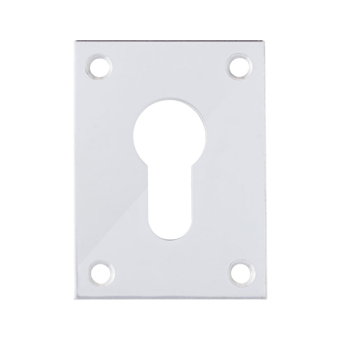 Bary - Flat Plate - Euro - Screw On Escutcheon - Polished Stainless Steel