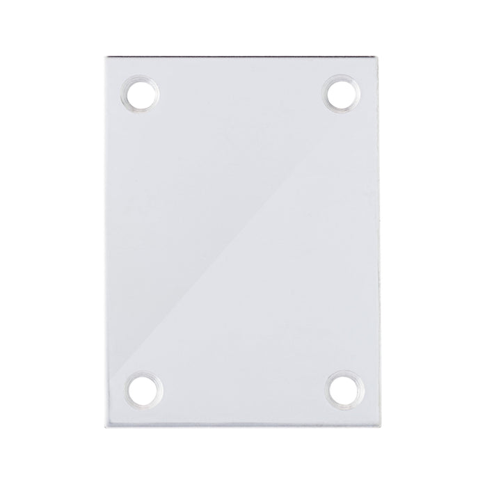 Bary - Flat Plate - Blank - Screw On Escutcheon - Polished Stainless Steel