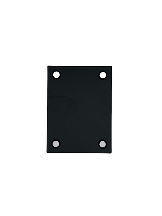 Bary - Flat Plate - Blank - Screw On Escutcheon - Black