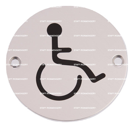 Bary Disabled Toilet Sign Aluminium