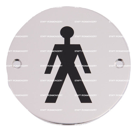 Bary Male Toilet Sign Aluminium