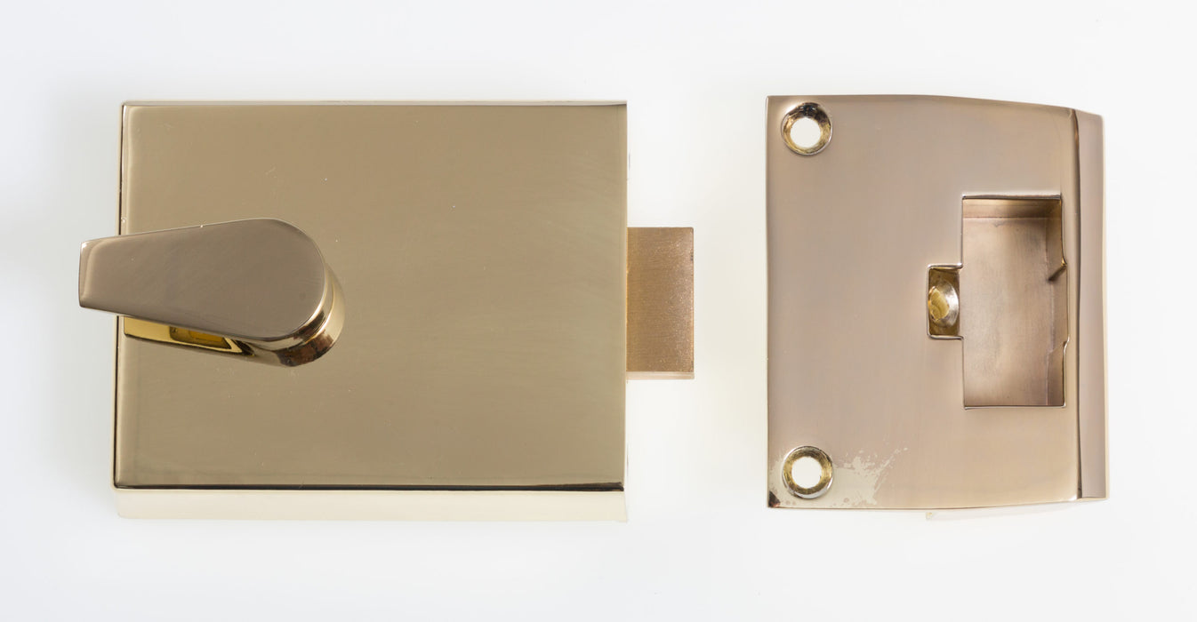 Bary Dead Bolt Night Latch Polished Brass