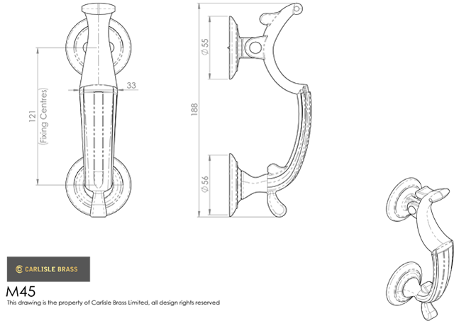 Carlisle Brass M45 Doctor Knocker