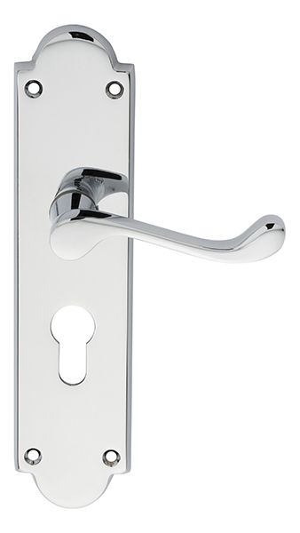 Carlisle M68U VICTORIAN SHAPED SCROLL Lever on Lock Backplate