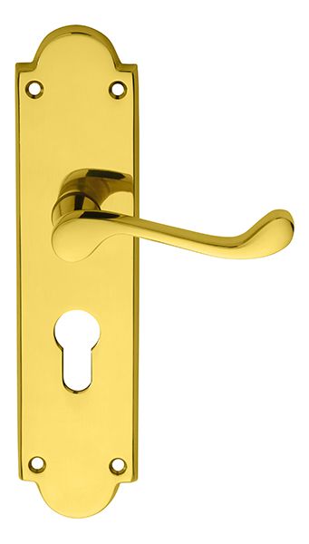 Carlisle M68U VICTORIAN SHAPED SCROLL Lever on Lock Backplate