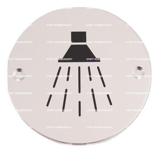 Bary Shower Sign Aluminium