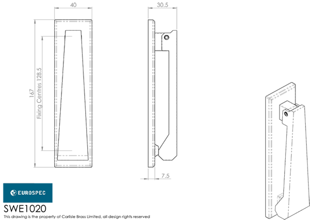 Eurospec DOOR KNOCKER GRADE 316