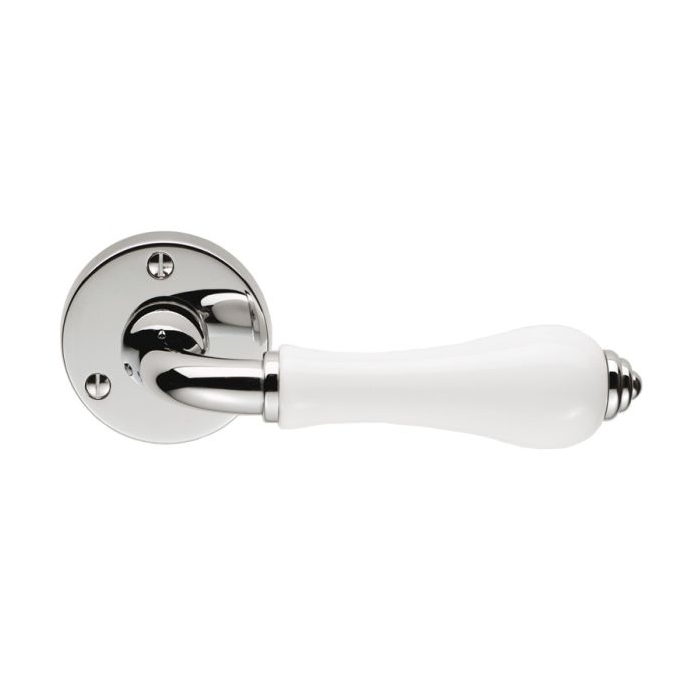 Carlisle Brass PLW PORCELAIN Lever on Round Rose
