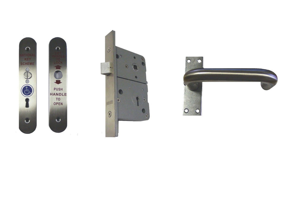 Bary National Key Scheme Disabled Toilet Lock (Left Hand)