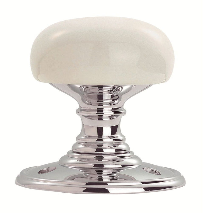 Carlisle Brass Delamain Porcelain Knob White