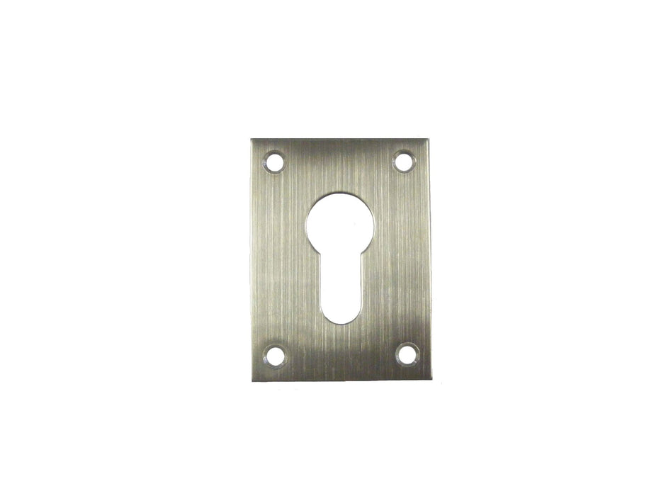 Bary Euro Screw On Escutcheon Satin Stainless Steel