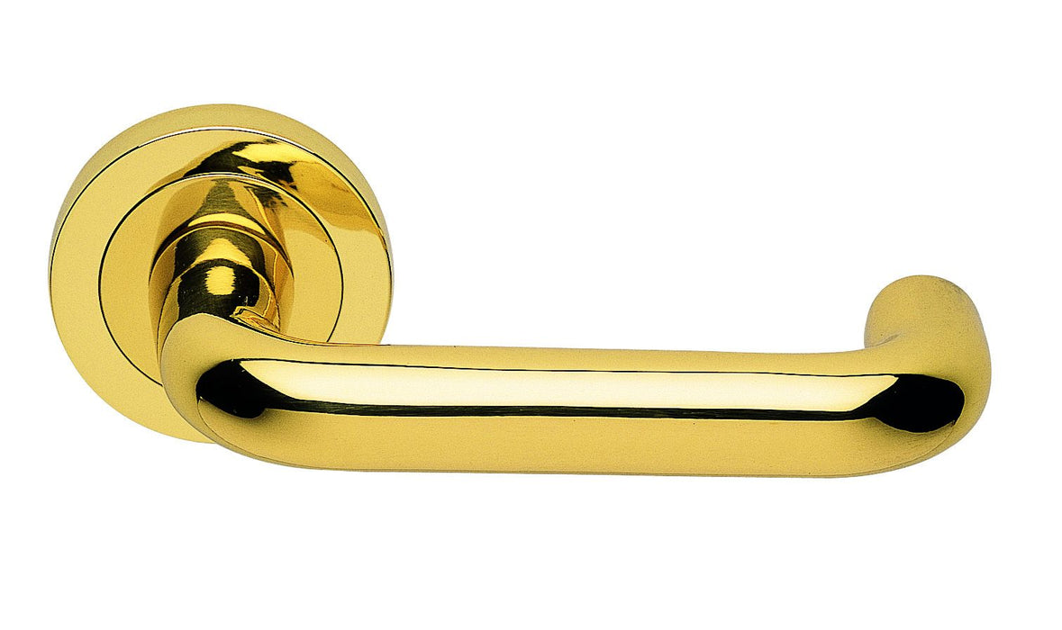 Carlisle Brass Studio H Lever on Round Rose Polished Brass