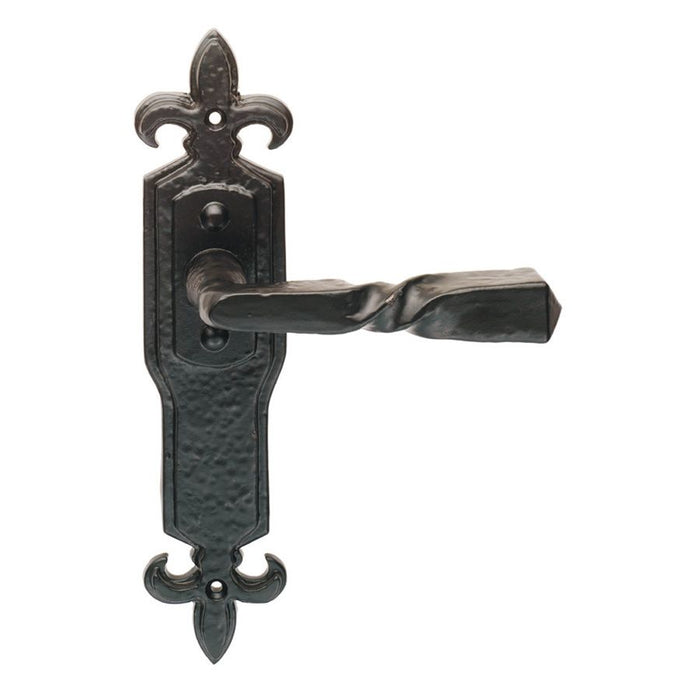 Carlisle Brass Twist Lever on Gothic Backplate