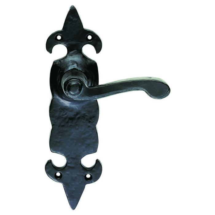 Carlisle Brass Fleur De Lys' Lever on Backplate