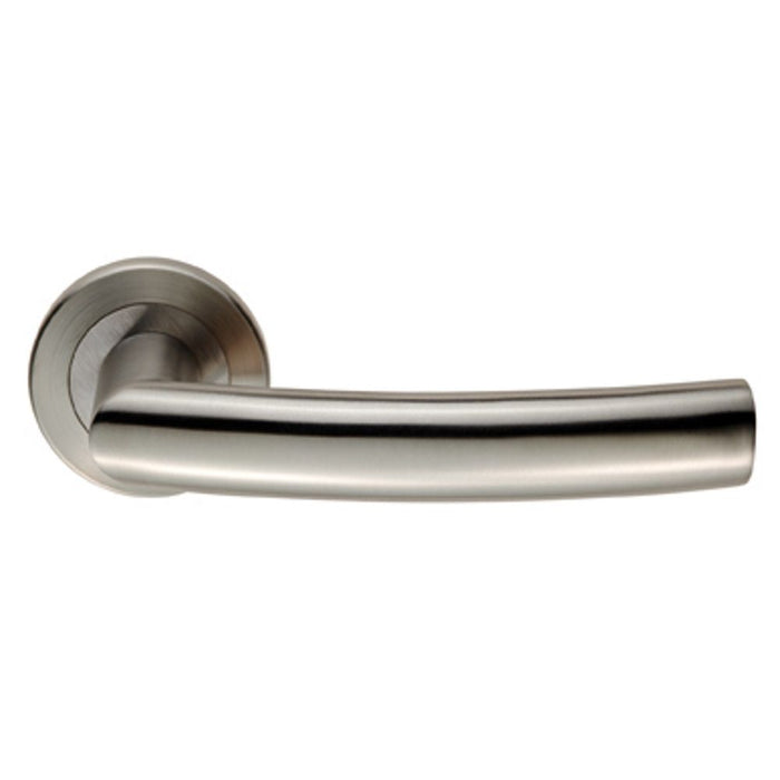 Carlisle Brass Steelworx Scimitar Lever on Round Rose