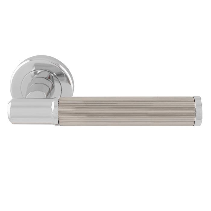 Carlisle Brass Serozzetta Image Lines Lever on Concealed Fix Round Rose