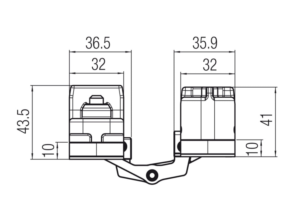 Krona Koblenz Kross 8 Adjustable Concealed Multiaxial Hinges K2816