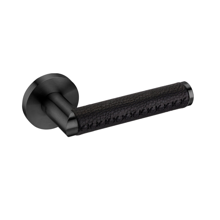JNF Link Collection Link Leather Door Lever Handle IN.00.452
