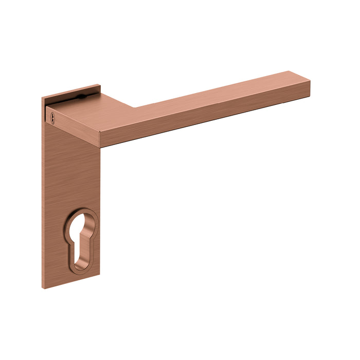 JNF Slim Square Door Lever Handle with Plate IN.00.435.PR