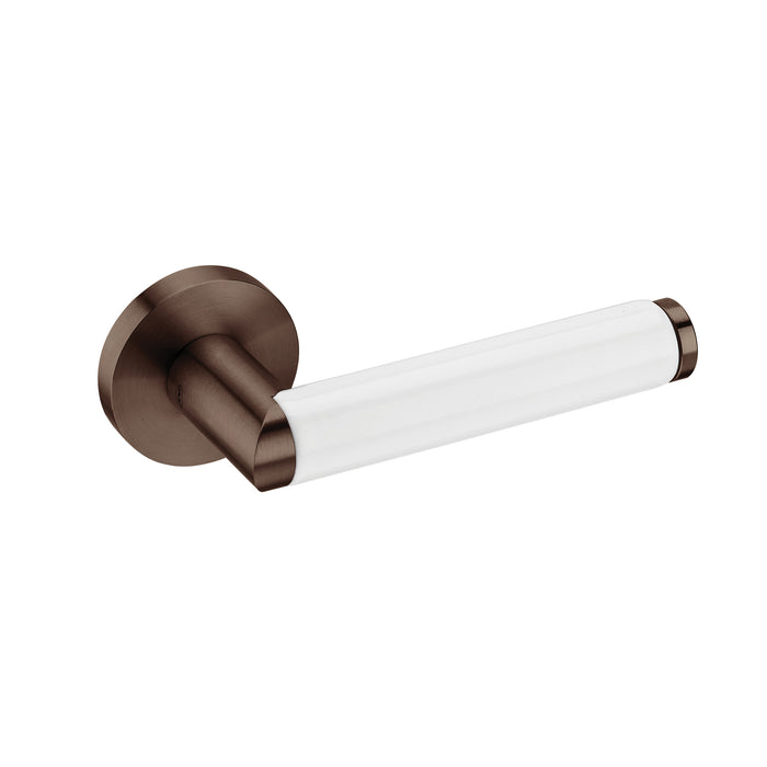 JNF Link Collection Link Porcelana White Door Lever Handle IN.00.447