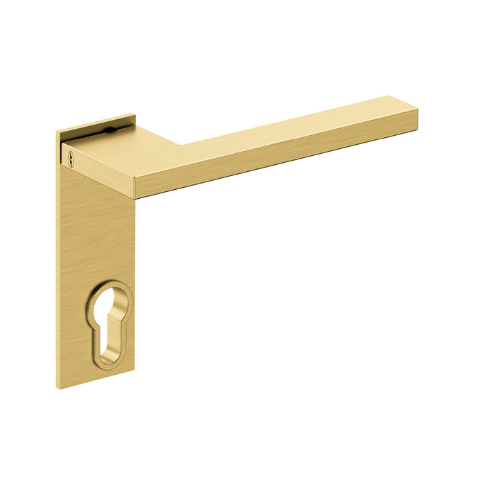 JNF Slim Square Door Lever Handle with Plate IN.00.435.PR