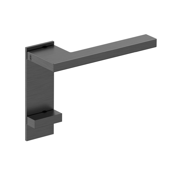 JNF Slim Square Door Lever Handle with Plate IN.00.435.PR