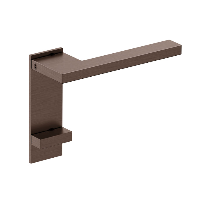 JNF Slim Square Door Lever Handle with Plate IN.00.435.PR