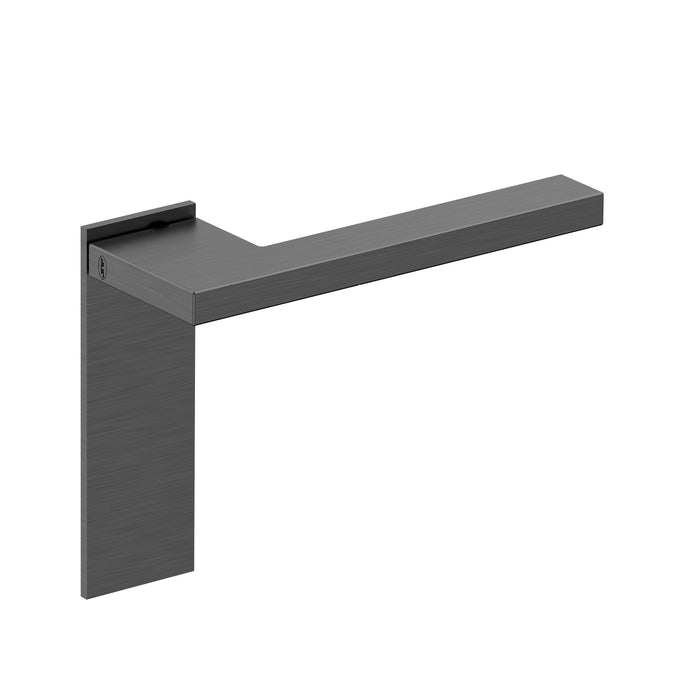 JNF Slim Square Door Lever Handle with Plate IN.00.435.PR