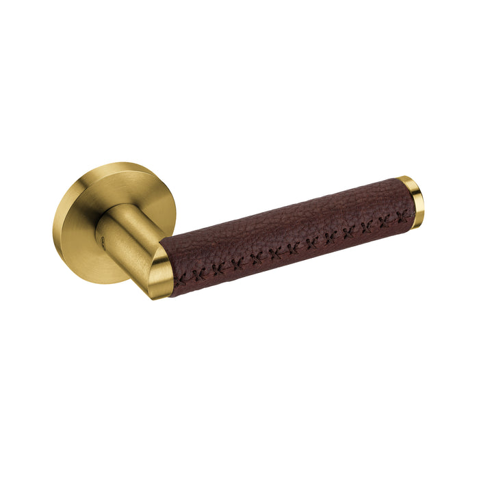 JNF Link Collection Link Leather Door Lever Handle IN.00.452