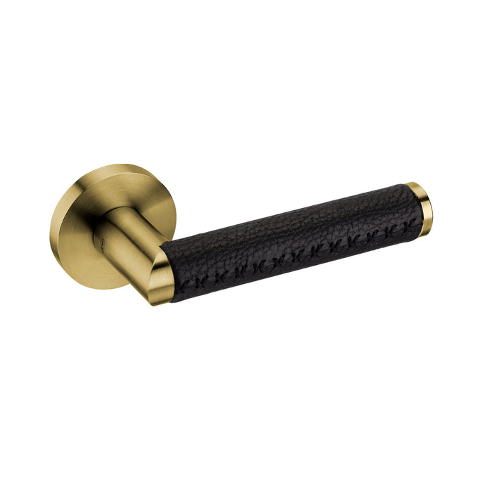 JNF Link Collection Link Leather Door Lever Handle IN.00.452