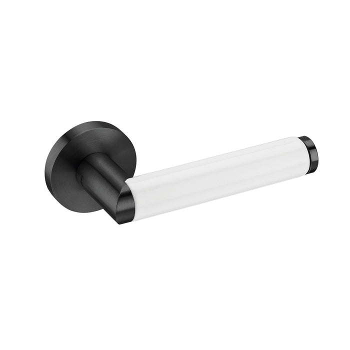 JNF Link Collection Link Porcelana White Door Lever Handle IN.00.447