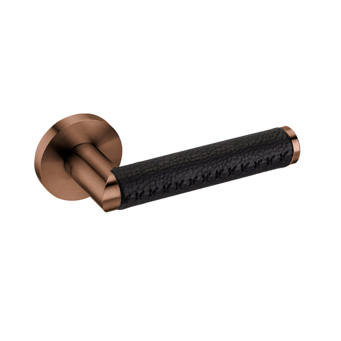 JNF Link Collection Link Leather Door Lever Handle IN.00.452