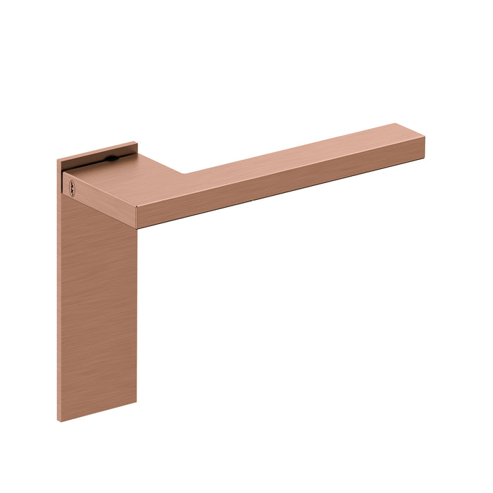 JNF Slim Square Door Lever Handle with Plate IN.00.435.PR