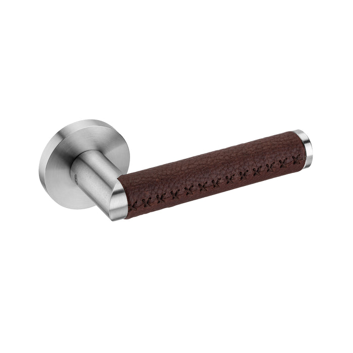 JNF Link Collection Link Leather Door Lever Handle IN.00.452