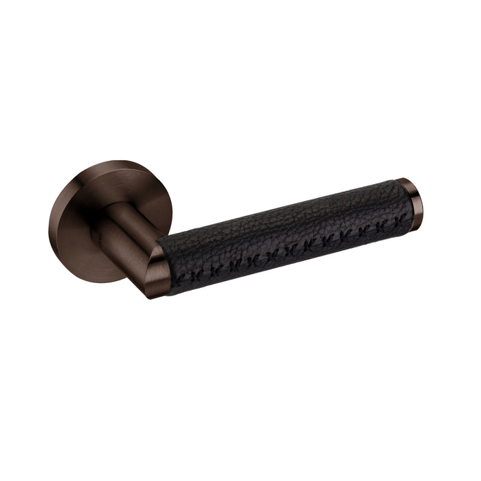 JNF Link Collection Link Leather Door Lever Handle IN.00.452