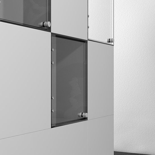 JNF Cam Lock with Removable Cylinder for Glass 20.4000