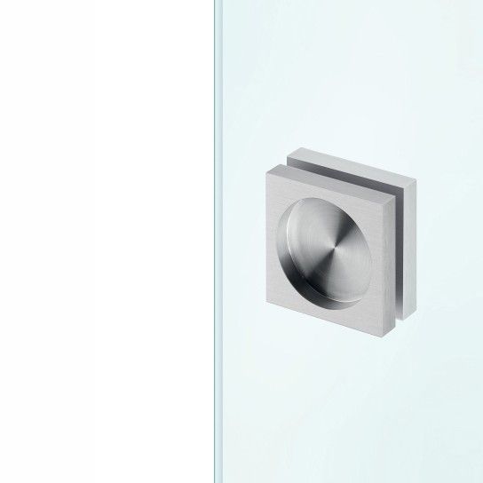 JNF Square Combine Double Flush Handle for Glass Doors 52 x 52mm IN.16.525