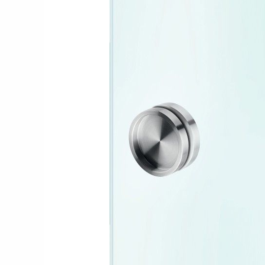 JNF Cylinder Double Flush Handle for Glass Doors Ø60mm  IN.16.531