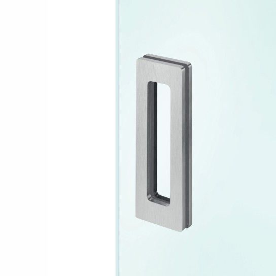 JNF Rectangular Double Flush Handle for Glass Doors 153 x 50mm IN.16.530