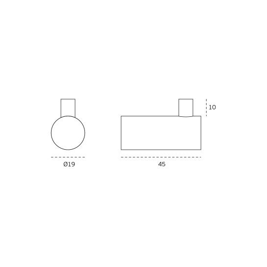 JNF Fine Series Wall Hook Ø19 IN.14.506