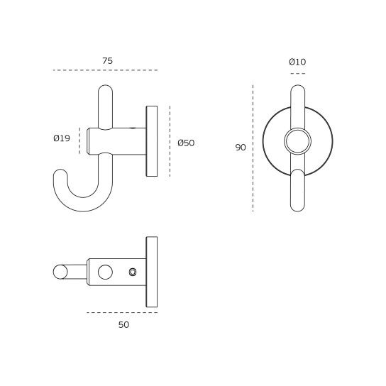 JNF Cylinder Wall Hook IN.14.539