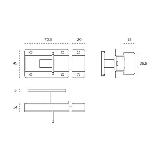 JNF Snib Indicator Bolt with Sliding Lever