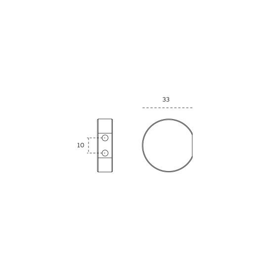 JNF Furniture Knob Ø35mm IN.22.162.KN