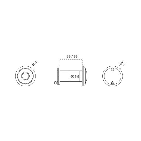 JNF 35-55mm Door Viewer IN.23.012
