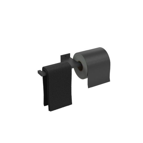 JNF Slim Black Series Double Toilet Paper or Towel Holder IN.44.203